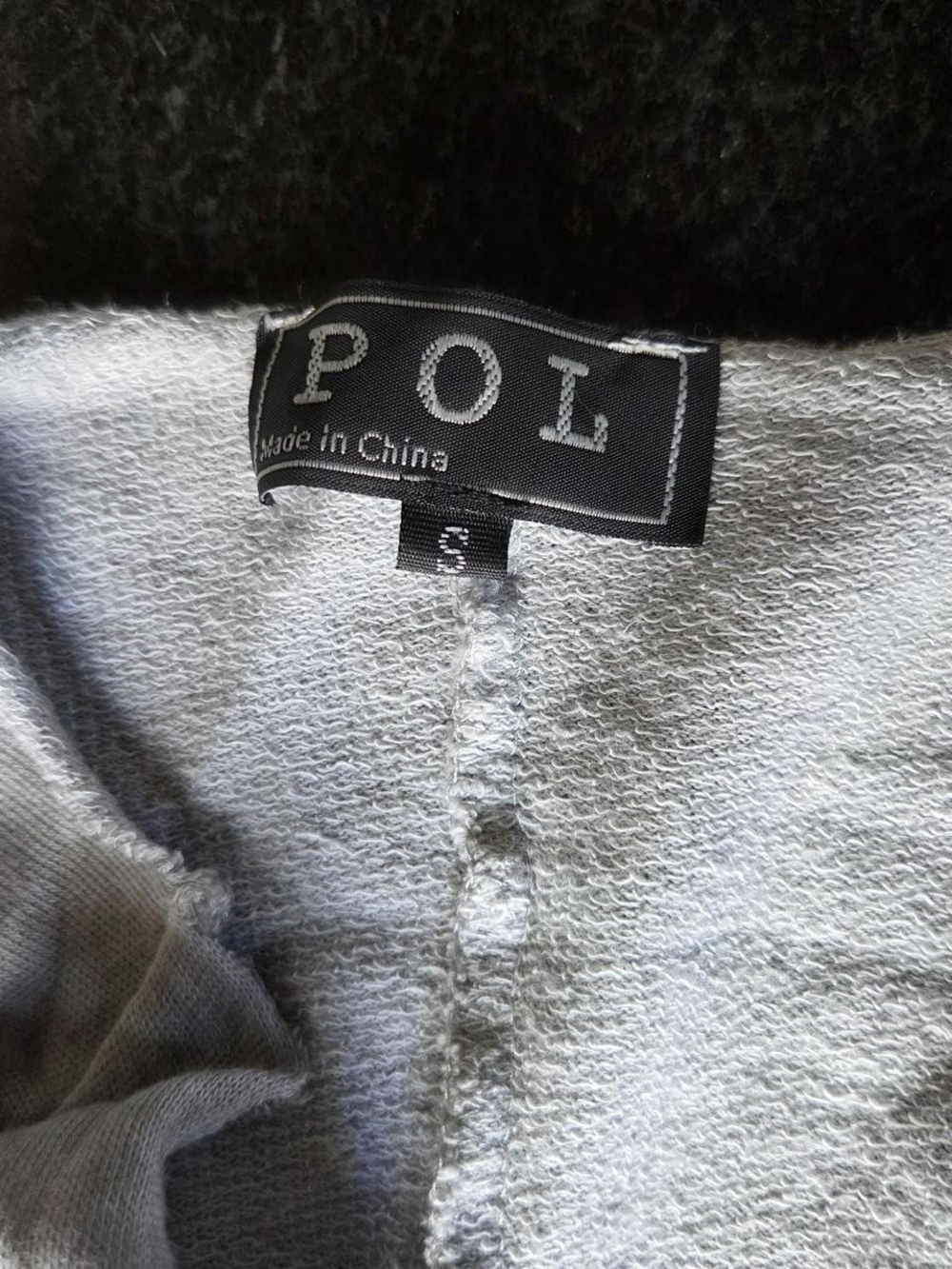POL Light Grey Poncho With Tassels